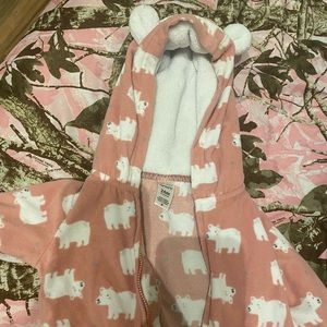 Infant girl Thick warm winter onesie!